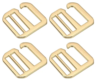 4 G-Haken Riemenschnallen 26 mm, Metall, hellgold