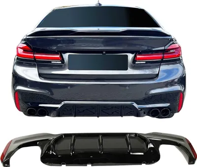 Produktbild von JOM Heckdiffusor Spoilerlippe für BMW 5er G30 / G31 2017-2020 schwarz glänzend