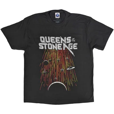 Obrázek produktu pro Queens Of The Stone Age Meteor Shower Charcoal Grey XL Tričko