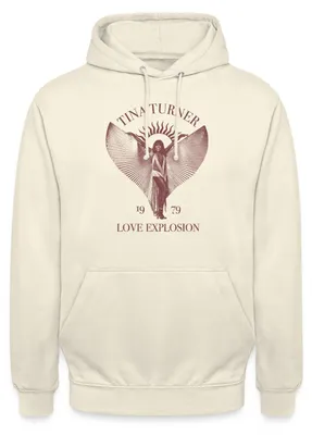 Produktbild von Spreadshirt Tina Turner 1979 Love Explosion Uni Hoodie, S, Vanille-Milchshake