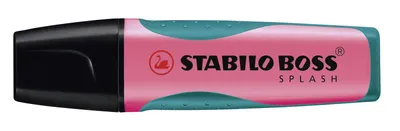 Obrázek produktu pro STABILO BOSS SPLASH, 1 kusů, Růžová, Rozšířený hrot, 2 mm, 5 mm, Inkoust na vodní bázi