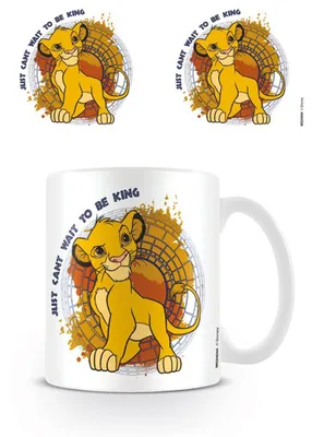 Produktbild von König der Löwen - Just Can't Wait - Disney Keramik Tasse - Größe Ø8,5 H9,5cm ohne Zusatzartikel