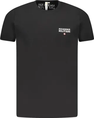 Produktbild von Schwarzes Herren T-Shirt mit Rundhals & Akademie-Logo – Kurzarm