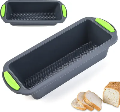 Produktbild von 2x flexible Silikon Kastenform,Königskuchenform, Brotbackform,29cm