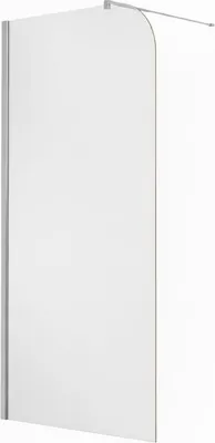 Image de Paroi de douche italienne Clear - 100 x 195 cm - Chrome - GAUCHE - LUCIA