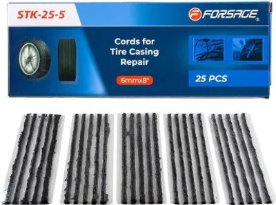 Produktbild von Forsage Reifenreparaturschnüre Set 6mm 25Stk