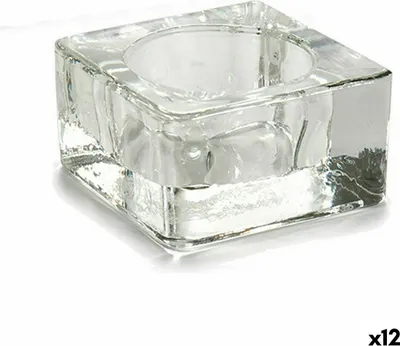 Obrázek produktu pro Miska na svíčku z průhledného skla 6 x 3 x 6 cm (12 kusů)