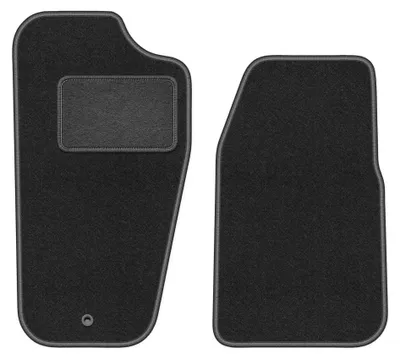 Produktbild von Velours-Fußmatten Vorne für Jeep Grand Cherokee ZJ 1998-2005 (Geländewagen) – 2-tlg, Graphit, passgenau – Wielganizator LUX
