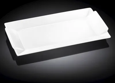 Image de Plat de service Wilmax 40 x 20 cm en porcelaine, blanc WL-992648/A