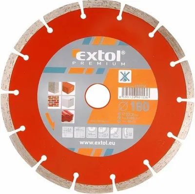Zdjęcie produktu dla EXTOL-PREMIUM Diamentowa tarcza tnąca, segmentowa, 150x22,2 mm, do cięcia na sucho