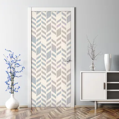 Produktbild von Dekorative Aufkleber selbstklebend Klebefolie Wandaufkleber Türposter Fischgrätenmuster 85 x 200 cm