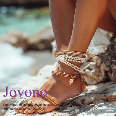 türkis - Elegante Fußschmuck - Minimalistisch - Für Frauen und Mädchen - Perfekt für Strand und Sommer