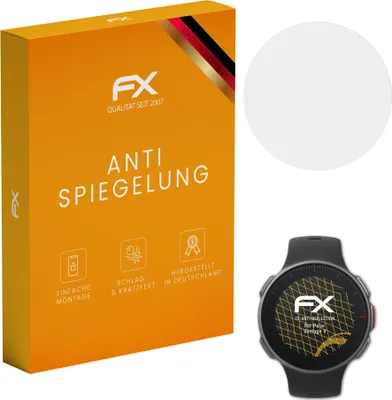 Produktbild von atFoliX FX-Antireflex 3x Schutzfolie kompatibel mit Polar Vantage V Displayfolie