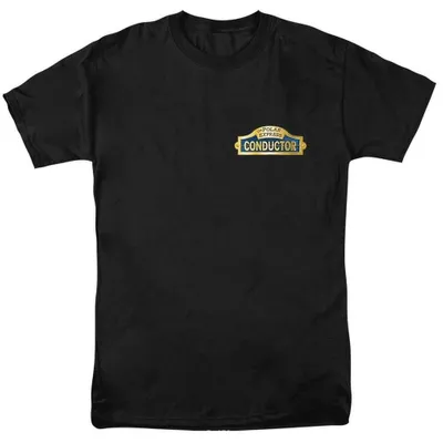 Immagine prodotto di Maglietta "Il Polo Express" – Modello "Capo Treno", unisex, per uomo/donna, TV39031 (taglia 4XL), colore nero, Immagine generata dall'IA