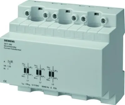 Produktbild von Siemens STROMWANDLER AC3X150/5A, 558 g, 110 mm, 70 mm, 100 mm