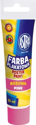 Obrázek produktu pro Temperová barva v tubě Astra 30 ml – růžová, 301107002