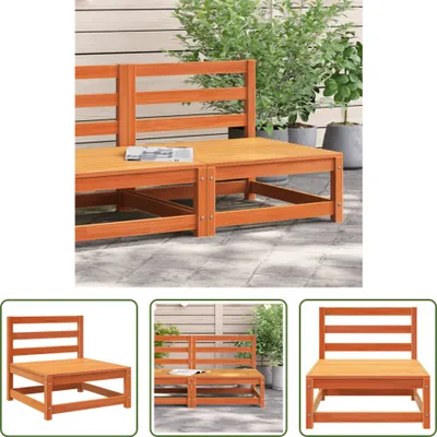 Produktbild von The Living Store Gartensofa ohne Armlehnen Wachsbraun 70x70x67 cm Massivholz