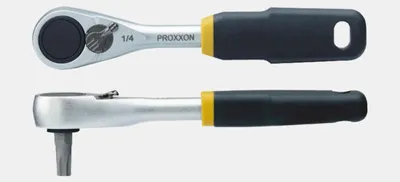 Produktbild von Proxxon Micro-Bit-Ratsche 1/4 mit extrem schlankem Kopf, 23158