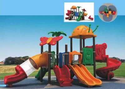 Immagine prodotto di Torre da gioco con scivolo Parco giochi stile giungla Intrattenimento per bambini