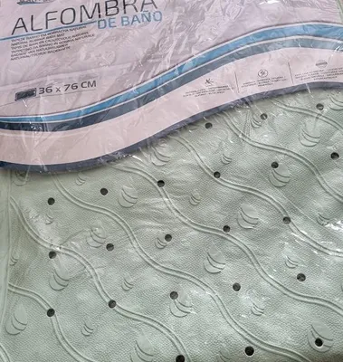 Productafbeelding van Gerimport Badmat Anti-slip 76 x 36 Cm Rubber Groen