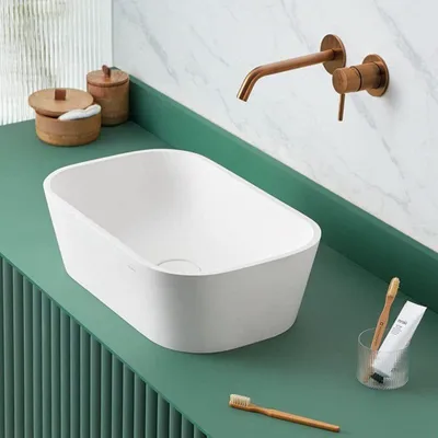 Produktbild von Rechteckiges Aufsatzwaschbecken aus Solid Surface RUST