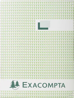 Produktbild von Exacompta Kladde + kaschiertem Leineneinband, A4, 100 Blatt, 110g, kariert, 412E