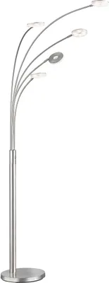 Produktbild von Fischer & Honsel LED Bogenstehlampe DENT Silber 225cm