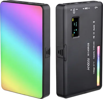 Produktbild von Andoer W140 RGB LED-Videolicht Wiederaufladbare Fotografie Fuelllicht