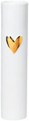 Zdjęcie produktu dla Räder Vase Herz gold D.5,5cm, H.17cm