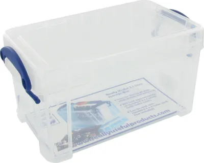 Produktbild von Really Useful Box Aufbewahrungsbox 2,1 Liter transparent 240 x 130 x 125 mm