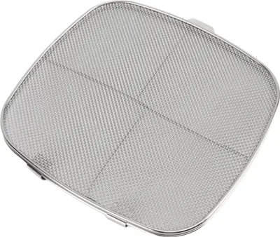 Image de Fryer Splatter -écran 304 acier inoxydable double pont -écran pour gril ovale maison