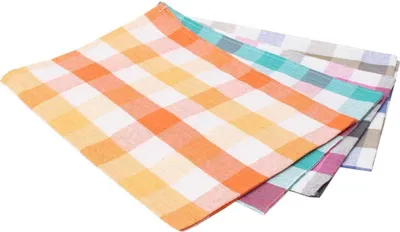 Obrázek produktu pro Ručník, klasická bavlněná tkanina, kostkovaný, směs barev Smakosz 04 50x70