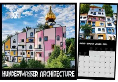 Obrázok produktu pre Brožúrový kalendár Hundertwasser: Architektúra 2027