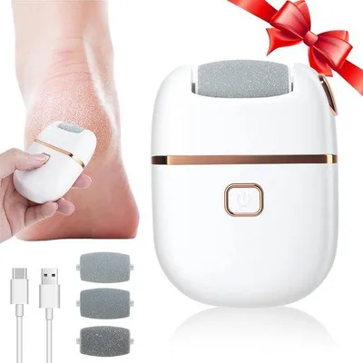 Image de Appareil de pédicure électrique, 2 vitesses, 2 têtes de ponçage, rechargeable, pour peaux dures et sèches