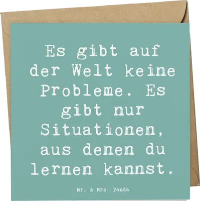 Produktbild von Mr. & Mrs. Panda Grußkarte Spruch Erleuchtung finden - Meeresbrise - Geschenk, innere Stärke, Glückwunschkarte, Motivation, anlasskarte, Gefühl, Klappkarte, Wachstum