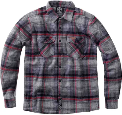 Produktbild von West Coast Choppers Rigid Flannel Langarmhemd Grau M Mann Grau M