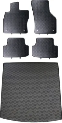 Produktbild von Gummi Fußmatten + Kofferraumwanne Set für VW Golf 7 Variant, Bj. 2013-