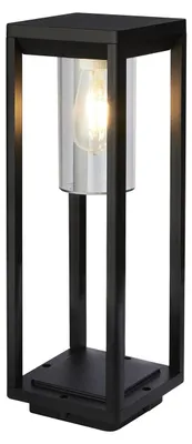 Immagine prodotto di Paletto Da Esterno Contemporaneo Atlanta Alluminio Nero Policarbonato Luce E27