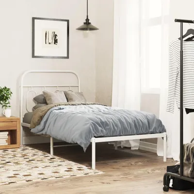 Obrázek produktu pro Klasická ocelová postel s úložným prostorem, rozměry 90x200 cm