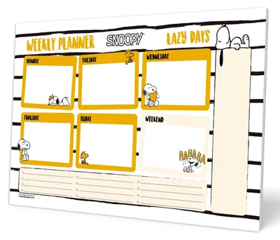 Produktbild von Grupo Erik Peanuts Snoopy Wochenplaner Block A4 Kalender Tischkalender