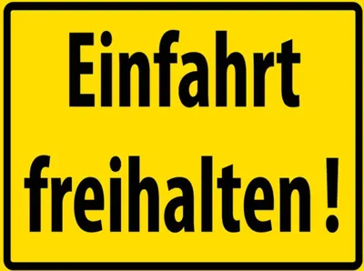 Produktbild von vianmo Holzschild 30x40 cm Einfahrt freihalten