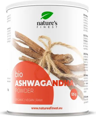 Produktbild von Organic 100% Ashwagandha Pulver - Nature’s Finest – 125 g