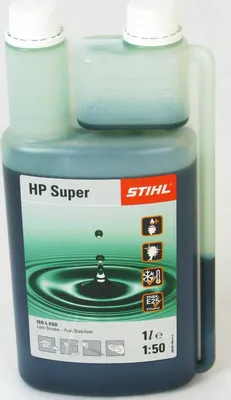 Produktbild von STIHL Zweitaktmotorenöl HP Super 2-Takt Öl 1 L Dosierflasche 07813198054