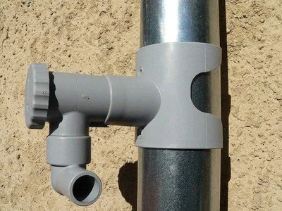 Productafbeelding van Regenwaterafvoer voor ronde buizen, grijs