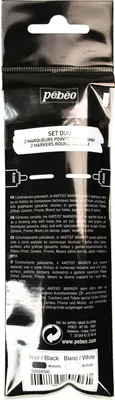 Produktbild von Duo Marker auf Ölbasis 4 mm - Schwarz und Weiß