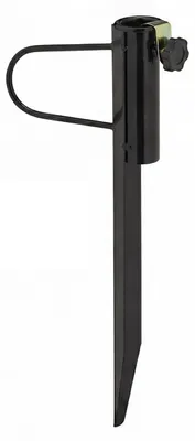 Produktbild von Relaxdays Rasendorn für Sonnenschirm, Stangendicke bis 32 mm, für Garten, Camping, Strand, Schirmständer, Stahl, schwarz