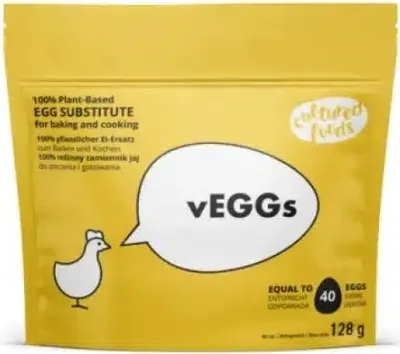 Produktbild von RASTLINNÁ NÁHRADA VAJEC NA PEČENIE, VARENIE, CHLEBANIE A AKO BEZLEPKOVÁ NÁHRADA ŽĺTKOV 128 g - PESTOVANÉ POTRAVINY