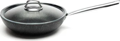 Produktbild von Excelsa Wok mit Deckel Five Stars Aluminium 49,5x29x14 cm Schwarz