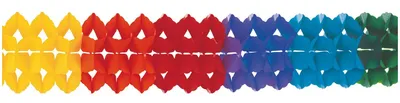 Produktbild von Seidenpapiergirlande Regenbogen Großraumgirlande Rainbow 160mmx10000mm