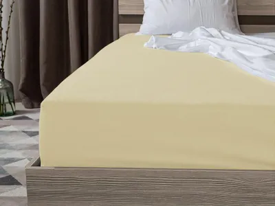 Obrázok produktu pre Jersey prestieradlo EXCLUSIVE krémové 180 x 200 cm